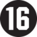 Number 16 Circle Black — number emoji for Slack & Discord