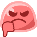 Gummy Thumbsdown — cartoon emoji for Slack & Discord