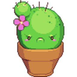 Potted Cactus — cartoon emoji for Slack & Discord (Discord)
