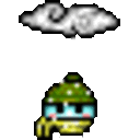 Snowing — cartoon emoji for Slack & Discord