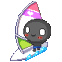 Wind Surfing — animation emoji for Slack & Discord
