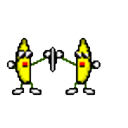 Bananas Heart — cartoon emoji for Slack & Discord (Discord)