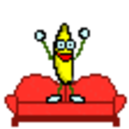 Banana Couch — cartoon emoji for Slack & Discord (Discord)