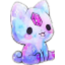Cosmic Kitty — cartoon emoji for Slack & Discord