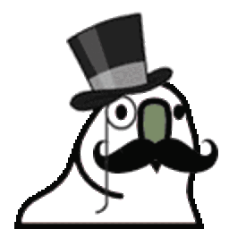 Gentleman Parrot — cartoon emoji for Slack & Discord (Discord)