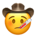Sick Cowboy — cartoon emoji for Slack & Discord