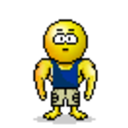 Bodybuilder — cartoon emoji for Slack & Discord