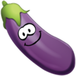 Eggplant — cartoon emoji for Slack & Discord (Discord)