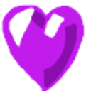 Purple Heart Blub — purple emoji for Slack & Discord
