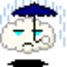 Cloud Rain — cartoon emoji for Slack & Discord (Discord)