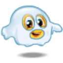 Ghost Costume — cartoon emoji for Slack & Discord