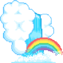 Waterfall Rainbow — rainbow emoji for Slack & Discord