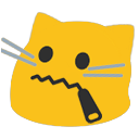 Meow Zippermouth — cartoon emoji for Slack & Discord