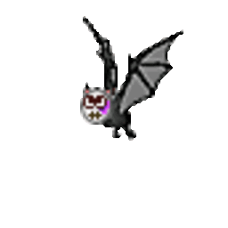 Bat Fly 2 — cartoon emoji for Slack & Discord (Discord)