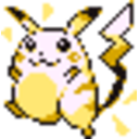Retro Pikachu — cartoon emoji for Slack & Discord