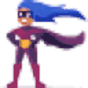 Hero — skype-female-superhero emoji for Slack & Discord