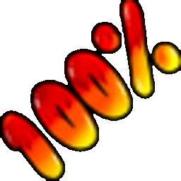 Hundred Percent Red Gradient — symbol emoji for Slack & Discord (Discord)