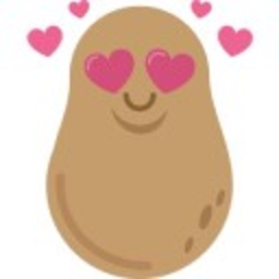 Potato Hearteyes — cartoon emoji for Slack & Discord (Discord)