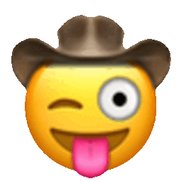 Stuck Out Tongue Winking Cowboy — cowboy emoji for Slack & Discord (Discord)