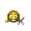 Haircut — cartoon emoji for Slack & Discord