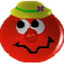 Clown Face — cartoon emoji for Slack & Discord