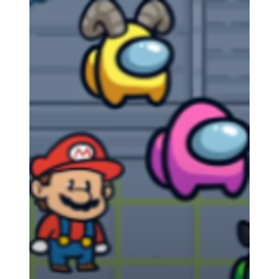 Mario In Among Us — cartoon emoji for Slack & Discord (Discord)