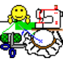 Sewing — cartoon emoji for Slack & Discord