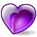 Plum Heart — heart emoji for Slack & Discord