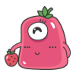 Strawberry Jello — cartoon emoji for Slack & Discord (Discord)