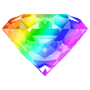 Rainbow Diamond 3 — rainbow emoji for Slack & Discord