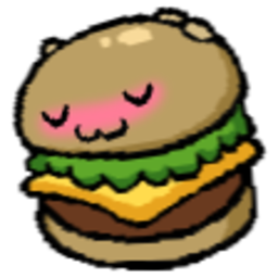 Burger Blush — burger emoji for Slack & Discord (Discord)