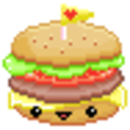 Burger Cute — cartoon emoji for Slack & Discord (Discord)