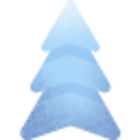 Snow Tree — blue emoji for Slack & Discord