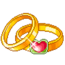 Wedding Rings — gold emoji for Slack & Discord