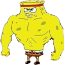 Buff Spongebob — cartoon emoji for Slack & Discord