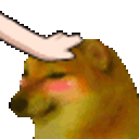 Cheems Pat — cartoon emoji for Slack & Discord