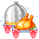 Chicken Dinner 2 — cartoon emoji for Slack & Discord