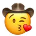 Kissing Heart Cowboy — emoji emoji for Slack & Discord