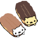 Neko Eclairs — cartoon emoji for Slack & Discord