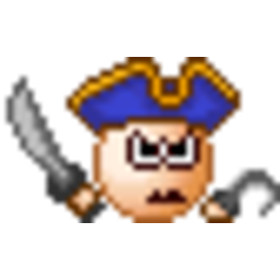 Pirate Captain 2 — cartoon emoji for Slack & Discord (Discord)