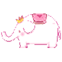 Queen Elephant — cute emoji for Slack & Discord