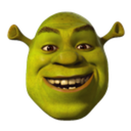 Shrek Transparent — cartoon emoji for Slack & Discord (Discord)