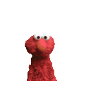 Elmo Shrug — cartoon emoji for Slack & Discord
