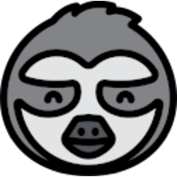 Sloth Head128 — cartoon emoji for Slack & Discord (Discord)