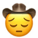 Pensive Cowboy — emoji emoji for Slack & Discord