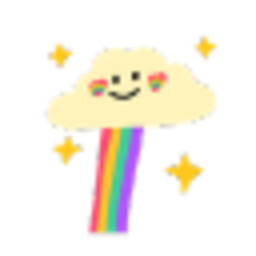 Rainbow Cloud — cartoon emoji for Slack & Discord (Discord)