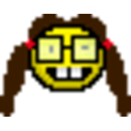 Girl Glasses — cartoon emoji for Slack & Discord (Discord)