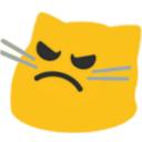 Meow Angry3 — cartoon emoji for Slack & Discord