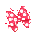 Polka Dot Bow — pink emoji for Slack & Discord