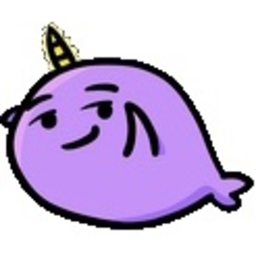 Narwhal Purple — cartoon emoji for Slack & Discord (Discord)